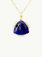 Veleka Sky Ruby Sapphire Pendant Necklace