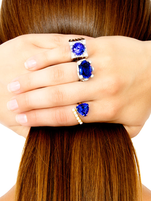 Veleka Sky Ruby Sapphire Cocktail Ring