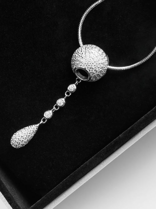 Maritsa Diamond Ball Pendant Necklace