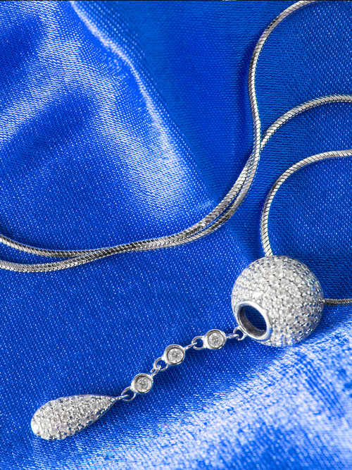Maritsa Diamond Ball Pendant Necklace