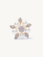 Yantra Pearl Floral Brooch